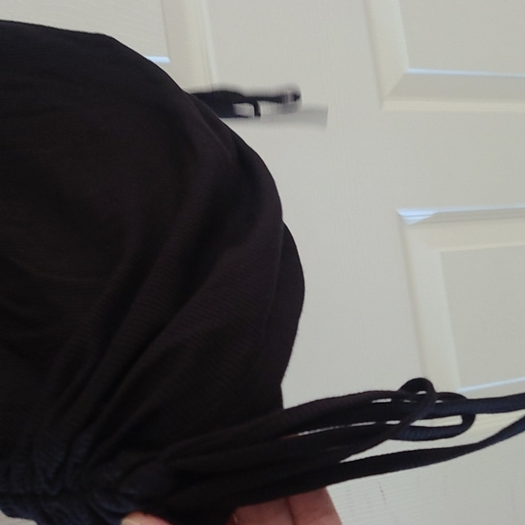 Black Bodycon Drawstring Dress - Picture 7 of 7